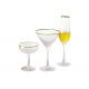 160ml 12.5cm Transparent Frosted Hand Blown Margarita Glasses For Bar