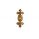 Funeral Coffin Bracket Cross 6# Shape Gold Color PP Recycle Plastic Material