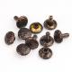 9mm Double Cap Rivet Tubular Metal Studs for Bags Antique Copper Leather Accessories