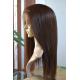 Beautiful Natural Looking Silky Straight Indian Remy Hair Hand Tied Full Lace Wig