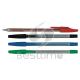 Simply retractable  printed transparent  Plastic Ball Pen for promotional MT2119