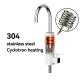 360 Deg Free Rotation 304 Stainless Steel Electric Heating Water Faucet With 3s Fast Heating
