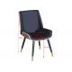 Multi Colored 50.5cm Wrought Iron Upholstered Dining Chairs
