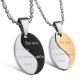 New Fashion Tagor Jewelry 316L Stainless Steel couple Pendant Necklace TYGN190