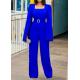 Custom Clothing Factory China Women'S Solid Wide Leg Beaded Cape Long Sleeve Jumpsuit