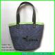 LUDA navy blue handbags wholesale wheat straw bags for summer