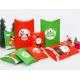 Custom Panton Pillow Christmas Packaging Boxes White Coated Paper Material