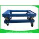 Collapsible Heavy Duty Dolly , Moving Equipment Dolly Plastic Frame With PU Wheels