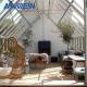 Customized Glass Garden Greenhouse White Sunroom For Residential