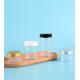 Transparent Plastic Cosmetic Jar for Food and Cosmetic Storage Custom Logo Printing
