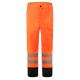 Multi Norm Workwear Hi Vis Orange FR Waterproof Working Trousers With Anti Liquid Chemical Function