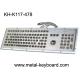 Stainless steel Industrial Computer Keyboard with Trackball , Dust Proof Keyboard