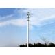 Q345 Steel Tubular Conical Street Light Pole 50m PVDF Coating Telecom Monopole