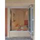 Fold up Aluminium Bifold Windows Double Glazed Glass Aluminum Balcony Vertical Folding Window with Inside Grill