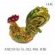 Rooster chicken jeweled trinket box with diamond for gift jewelry box
