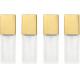 Gold Liden 1 oz/30ml Leak-Proof Portable Design Frosted Glass Cosmetic Bottles