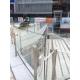 Middle East popular glass balcony railing stainless steel posts