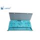 Blue Color Fiber Optic Tray 16 Port Plastic Grey White Cover For Loading SC Adapter