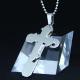 Fashion Top Trendy Stainless Steel Cross Necklace Pendant LPC376