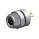 M8 A Code TPU GF Waterproof Power Connector 6p Female Panel Mount Connector