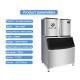 1000KG/24H Commercial Ice Cube Machine 3000W 1 Ton For Coffee Bar / Restaurant / Hotels