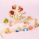 Wooden Forest Music Animal Balanced String Beads Building Blocks Educational