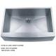 Stainless Steel Kitchen Sink And Portable Sink With One Bowl for luxury kitchen