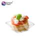 2019 new products disposable plastic tableware square sauce dish