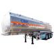 CIMC Tri Axle 55000 Liters Aluminum Fuel Tanker Trailer for Sale In Ghana