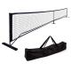 Portable Pickleball Frame Pickle Ball Game Net Kit with Carrying Bag Metal Stand
