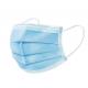 Non Woven Blue Disposable Face Mask 17.5*9.5cm Size OEM / ODM Available