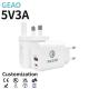 5V 3A GaN Fast Charger For Mobile Phone Ipad IPhone14 Mini13