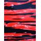 Red Black Striped 0.2-4mm Celluloid Sheet for Guitar Picks Accordions Art Decor