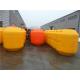 bright yellow color plastic MDPE floaters anti-corrosion pipe floaters export to Australia