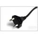International Standard CEE Male 2 Pin Power Cord 2.5A AC With PVC Jacket