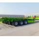 Q345B Semi Flatbed Trailer For Hauling Cargo Side Wall Removable Or Fixed 24v Electrical System
