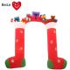 Factory price 0.5mm Nylon Oxford red color inflatable santa arch