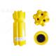 R38 Round Thread Button Bit , 38mm Drill Bit For Mining Machine Parts