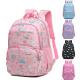 Nylon Casual Full Printed Waterproof Pink Unisex StudentsBag Backpack School Bag