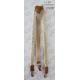 Beige Elastic Tape Mens Fashion Suspenders For Kids Nickel Steel Clip Available