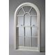 Hollow Glass Arch 4500pa 1.8mm White Casement Window