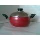 Red 22cm Intumescent Non Stick Sauce Pot With Bakelite Handle