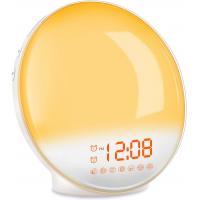 Acrylic RGB Sunrise Simulation Alarm Clock FM Radio Natural Wake Up Light