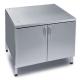                  44 1/8 X 38 7/8 Mobile Enclosed Base Cabinet for 62 and 102 Combi Ovens             