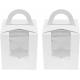 Window Handle Paper White cake Cupcake Gift Boxes