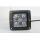 16W 4D Lens LED Work Light 3x3 inch Cube Pods Square Spot/Flood Beam Offroad Driving for SUV ATV Truck Motorcycle