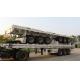 Titan3 axle Flatbed container trailer truck with 600mm high side wall for loading 60ton cargo