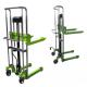 1.1 Meter Light Duty Forklift , Hydraulic Pallet Stacker With PU Wheels