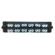 CATV 1u Fiber Patch Panel , 12 Adapter Pre Terminated Fiber Patch Panel