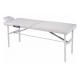 Metal Frame Folding Beauty Bed White With Carring Bag / Lightweight Portable